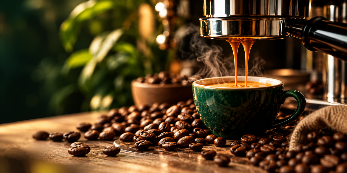 Vers gebrande koffiebonen